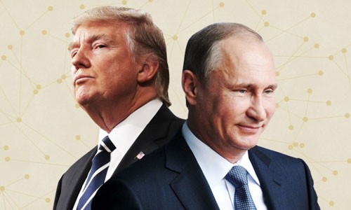 Tổng thống Mỹ Donald Trump (trái) và Tổng thống Nga Vladimir Putin. Ảnh: CNN.