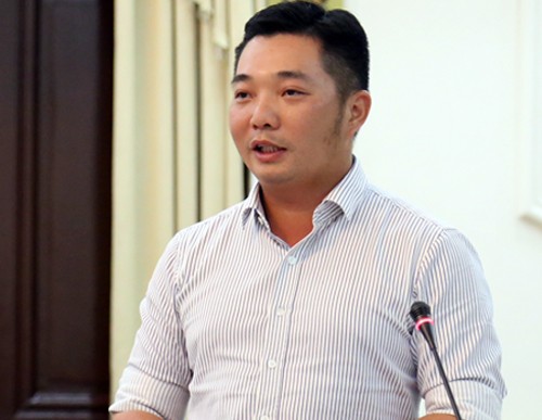 Chủ tịch quận 12 Lê Trương Hải Hiếu. Theo Vnexpress