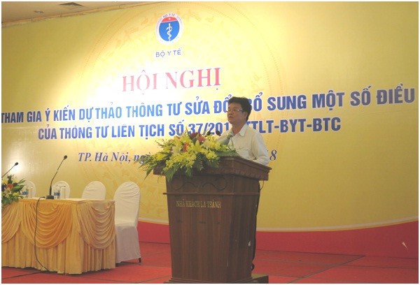 Thứ trưởng Bộ Y tế Phạm Lê Tuấn phát biểu tại Hội nghị.