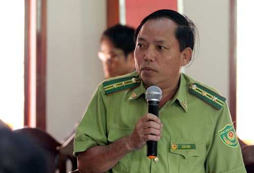 Ông Trần Lanh bị cách chức Hạt trưởng Kiểm lâm rừng phòng hộ Nam Sông Bung. Ảnh: Đắc Thành.