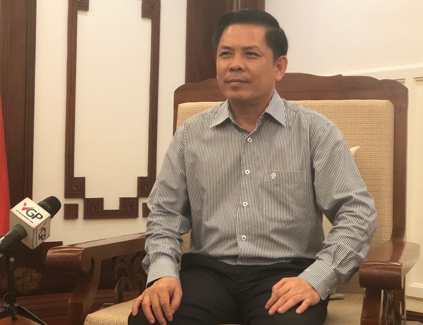 Bộ trưởng Bộ GTVT Nguyễn Văn Thể. Ảnh: VGP/Phan Trang