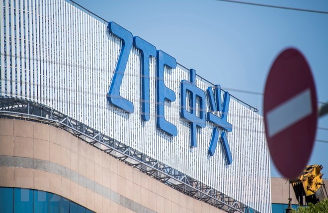 Tòa nhà văn phòng của ZTE ở Thượng Hải, Trung Quốc. (Nguồn: AFP/TTXVN).