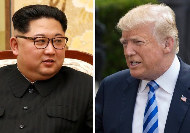 Tổng thống Mỹ Donald Trump và nhà lãnh đạo Triều Tiên Kim Jong-un (Ảnh: Getty)