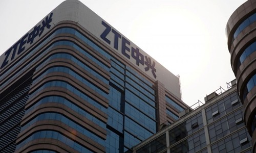 Tòa nhà của ZTE tại Bắc Kinh (Trung Quốc). Ảnh: Reuters.