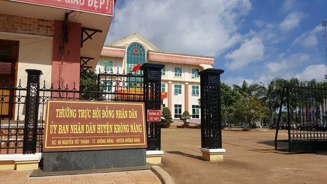 UBND huyện Krông Năng nơi ông Sáu công tác.