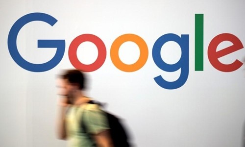 Logo Google tại một hội nghị về công nghệ tại Pháp hồi tháng 5. Ảnh: Reuters