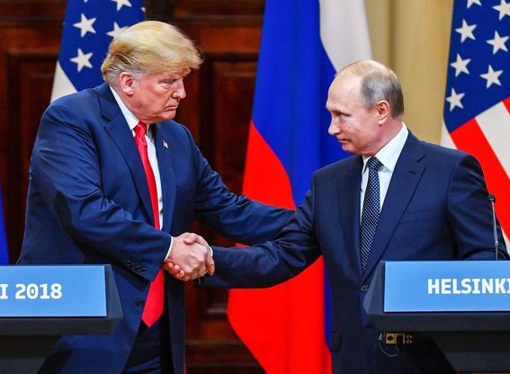 Tổng thống Trump và người đồng cấp Nga Putin gặp nhau tại Helsinki ngày 16/8 (Ảnh: Getty).