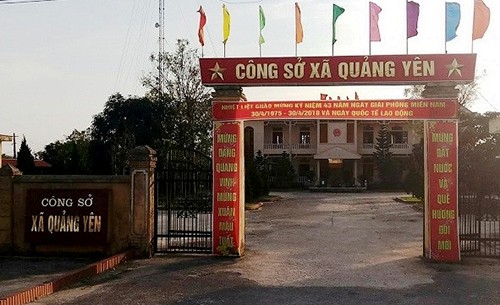 Công sở xã Quảng Yên. Ảnh: Lam Sơn.