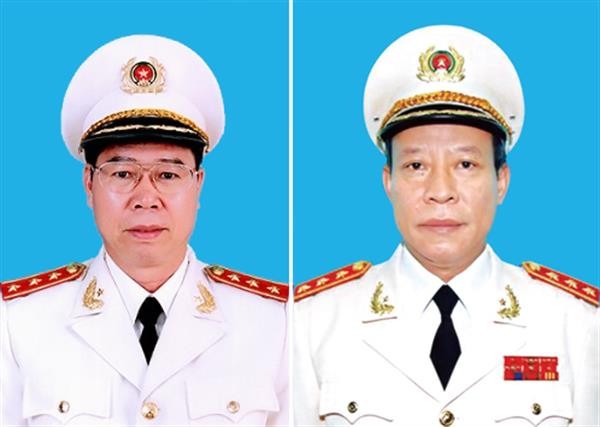 Thượng tướng Bùi Văn Nam và Thượng tướng Lê Quý Vương.