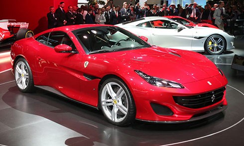 Siêu xe mới Ferrari Portofino tại triển lãm Frankfurt 2017. Ảnh: Carscoops. 