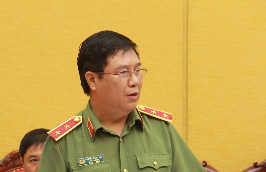 Trung tướng Nguyễn Ngọc Anh, Cục trưởng Cục Pháp chế và cải cách hành chính tư pháp, Bộ Công an. Ảnh Mps.gov.vn.