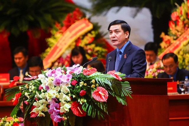 Đồng chí Bùi Văn Cường tái đắc cử Chủ tịch Tổng LĐLĐ VN khóa XII.