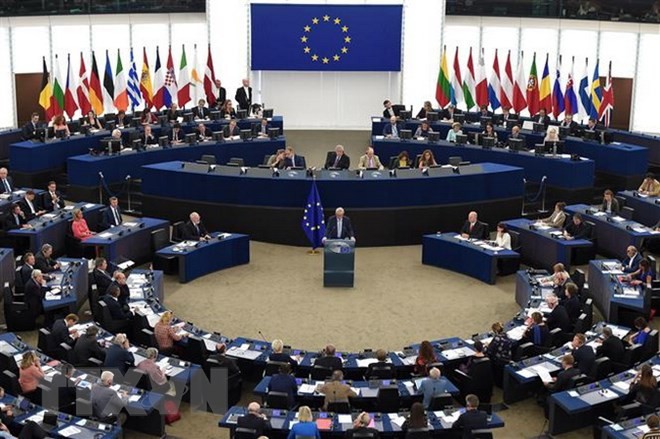 Toàn cảnh một phiên họp Nghị viện châu Âu. (Ảnh: AFP/TTXVN).