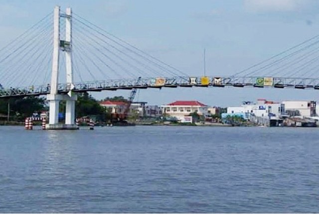 Cầu Rạch Ráng có hình dạng như cầu treo (Ảnh: Internet).