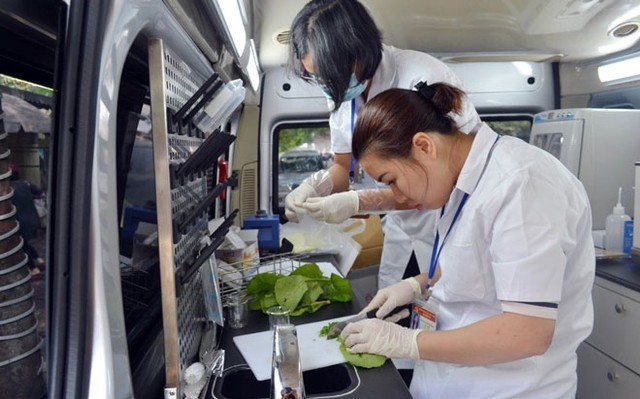 Hà Nội sử dụng xe kiểm nghiệm an toàn thực phẩm chuyên dùng trong các đợt thanh tra, kiểm tra (Nguồn: Internet).