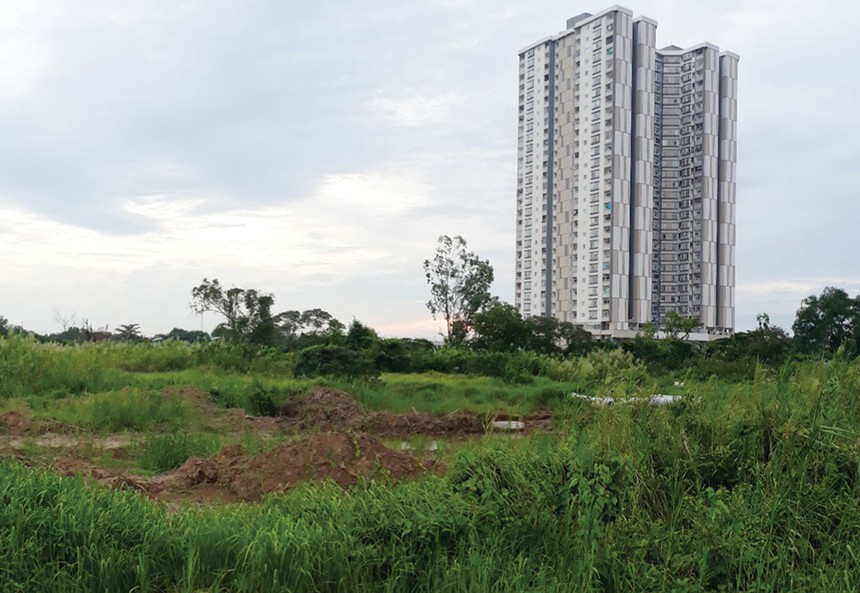 Dự án Khu dân cư lô số 4, Khu 6B (khu dân cư 6B) thuộc xã Bình Hưng, huyện Bình Chánh, TP.HCM do QCG làm chủ đầu tư chậm trễ tiến độ nhiều năm nay.