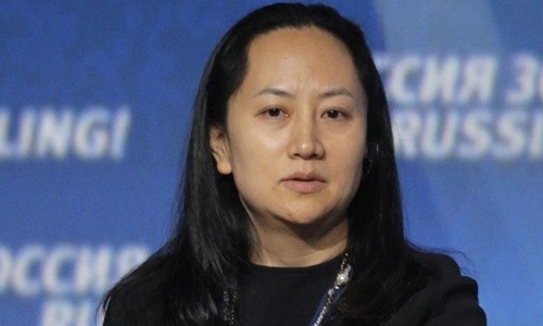 Giám đốc tài chính tập đoàn Huawei Mạnh Vãn Chu. Ảnh: AFP.