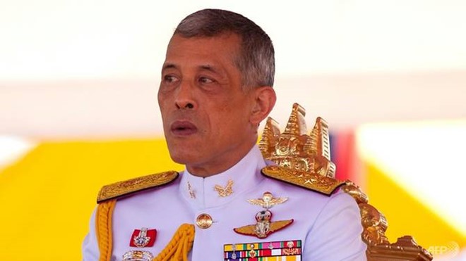 Quốc vương Maha Vajiralongkorn, 66 tuổi, dự kiến đăng quang vào đầu tháng 5. Ảnh:AFP.