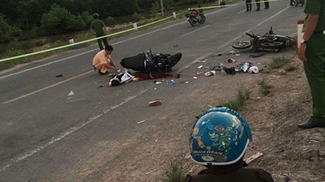 Hiện trường một vụ tai nạn tại Đà Lạt ngày đầu kỳ nghỉ tết.
