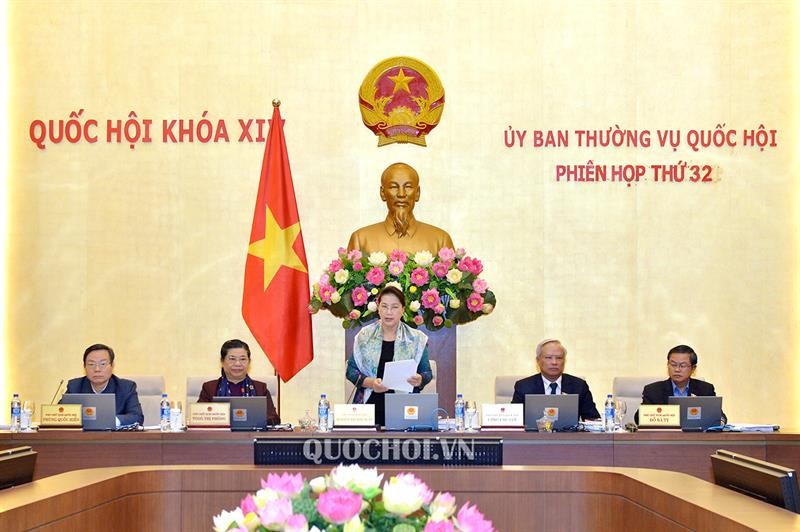 Chủ tịch Quốc hội Nguyễn Thị Kim Ngân phát biểu Khai mạc Phiên họp thứ 32 của Uỷ ban Thường vụ Quốc hội.