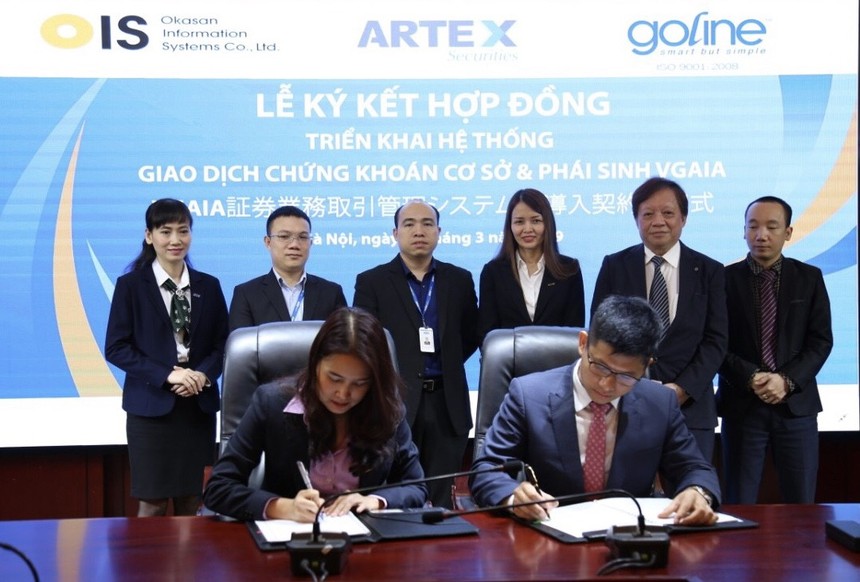 Lễ ký kết hợp tác giữa Artex và Goline.
