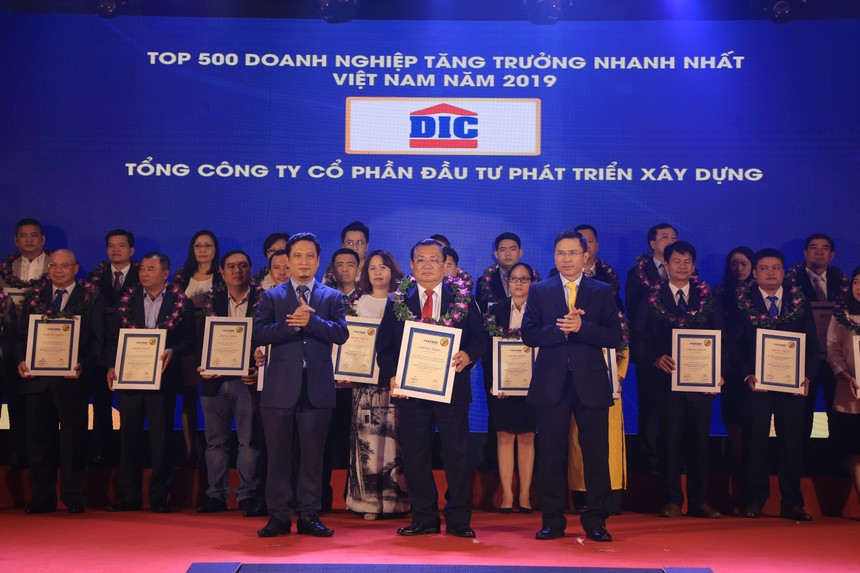 Tập đoàn DIC đạt Top 20 doanh nghiệp bất động sản tăng trưởng nhanh nhất Việt Nam năm 2019