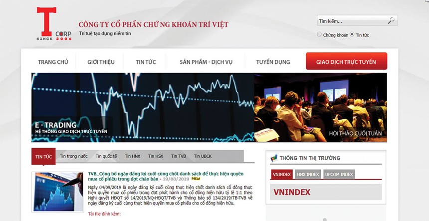 Chứng khoán Trí Việt (TVSC) phát hành 24 triệu cổ phiếu tăng vốn