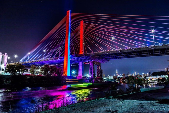 Diện mạo mới của cây cầu Kosciuszko từng bị ghét nhất New York (Mỹ). Ảnh: Curbed NY.