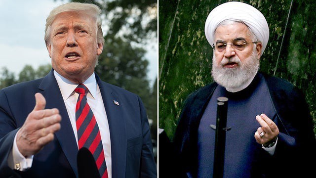Cuộc gặp gỡ được trông đợi giữa Tổng thống Mỹ D.Trump (trái) và người đồng nhiệm Iran Hassan Rouhani sẽ không thể diễn ra trong một tương lai gần? Ảnh: Getty.