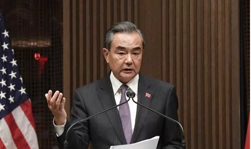 Ngoại trưởng Trung Quốc Vương Nghị phát biểu tại một sự kiện ở New York hôm 24/9. Ảnh: Xinhua.