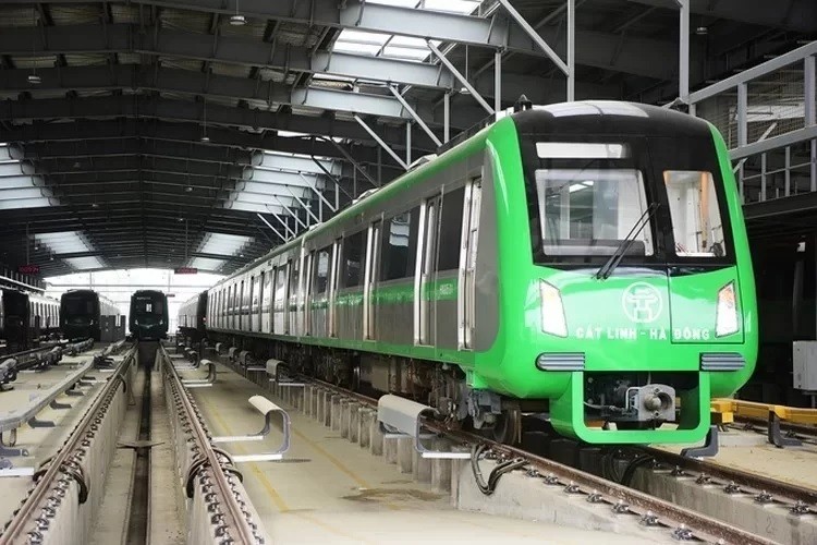 Đường sắt Cát Linh - Hà Đông đã vận hành thử trong nhiều tháng. 