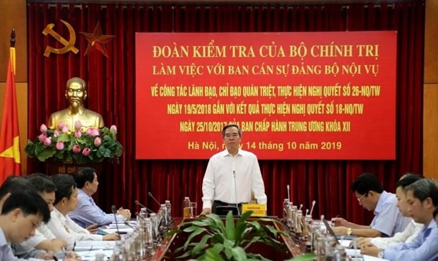 Ông Nguyễn Văn Bình phát biểu tại buổi làm việc. (Nguồn: moha.gov).