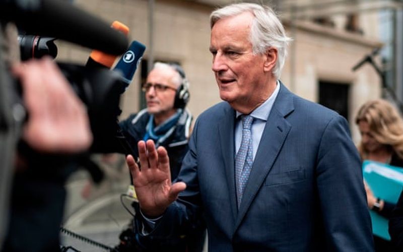 Trưởng đoàn đàm phán Brexit của EU, Michel Barnier thất vọng vì không đạt được một thỏa thuận nào về Brexit với Thủ tướng Anh Boris Johnson. Ảnh:AFP.