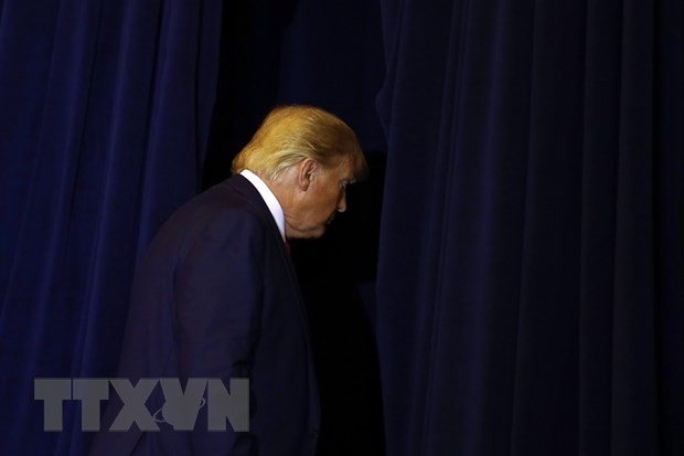 Tổng thống Mỹ Donald Trump rời một cuộc họp báo tại New York ngày 25/9/2019. (Nguồn: THX/TTXVN).