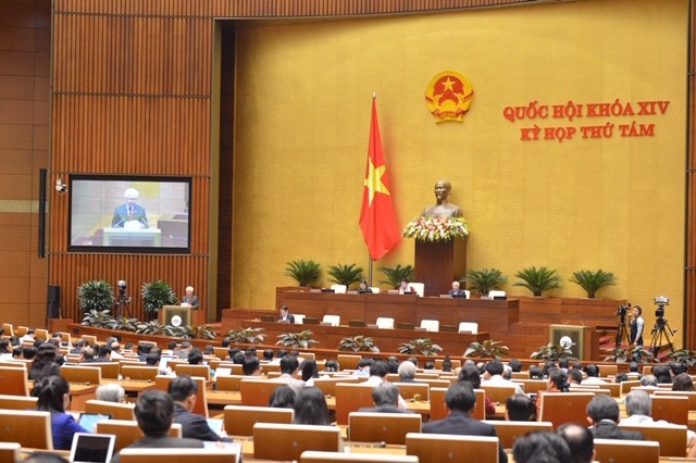 Quốc hội tiến hành miễn nhiệm Chủ nhiệm Ủy ban Pháp luật Nguyễn Khắc Định và Bộ trưởng Y tế Nguyễn Thị Kim Tiến.