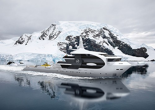 Bản khái niệm của chiếc du thuyền Project Orca. Ảnh: Super Yacht Times.