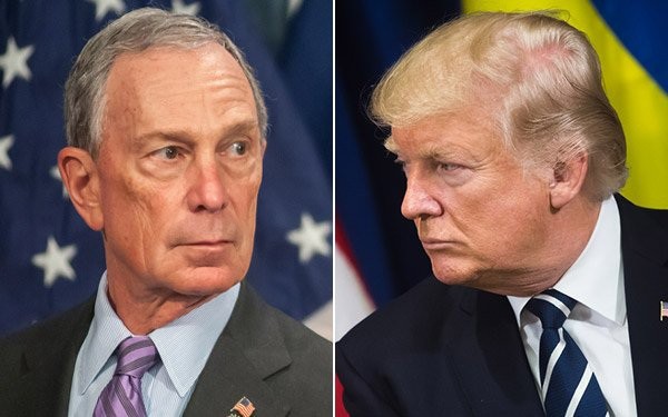 Tỷ phú Michael Bloomberg (trái) và Tổng thống Mỹ Donald Trump (Ảnh: Media post).