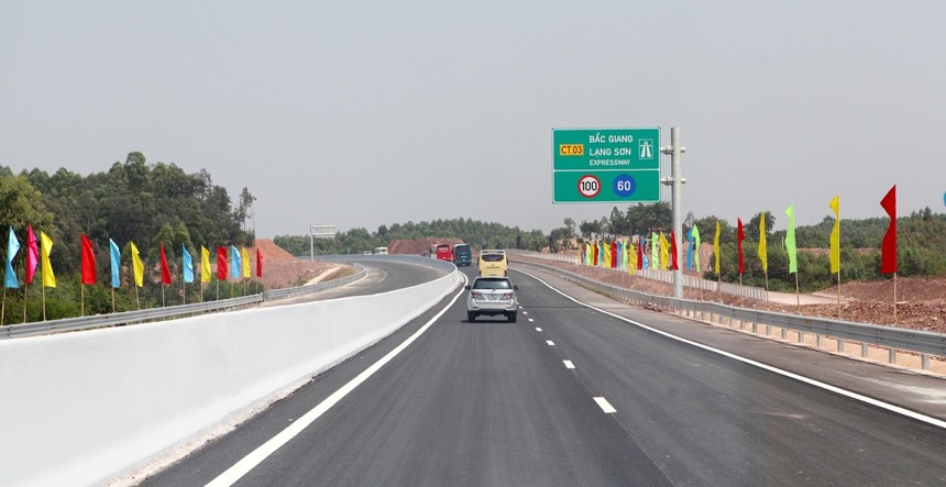 Đường cao tốc Bắc Giang - Lạng Sơn.