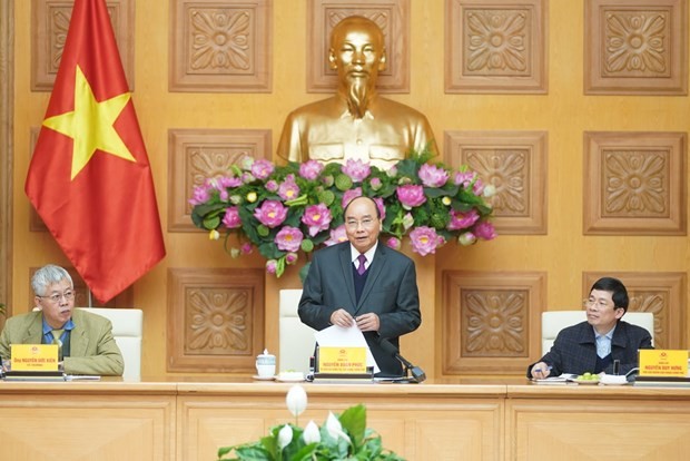 Thủ tướng Nguyễn Xuân Phúc phát biểu tại buổi làm việc. (Nguồn: Cổng thông tin điện tử Chính phủ).