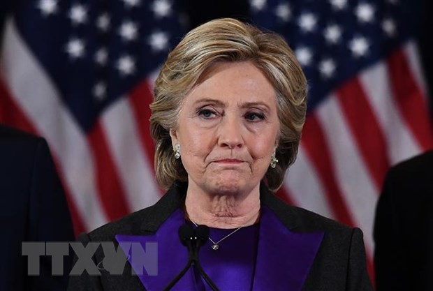 Cựu Ngoại trưởng Mỹ Hillary Clinton tại một sự kiện ở New York, tháng 11/2016. (Ảnh: AFP/TTXVN).