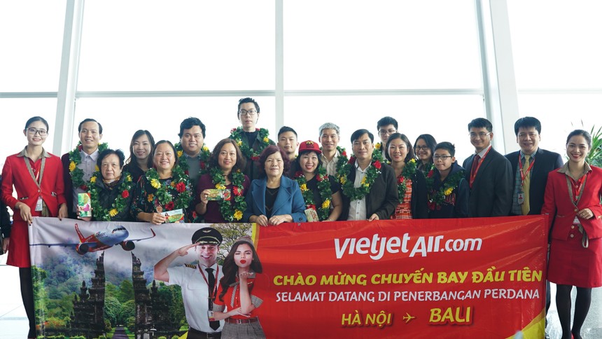 Vietjet khai trương đường bay thẳng Hà Nội – Bali (Indonesia) vào ngày mùng 2 Tết Canh Tý