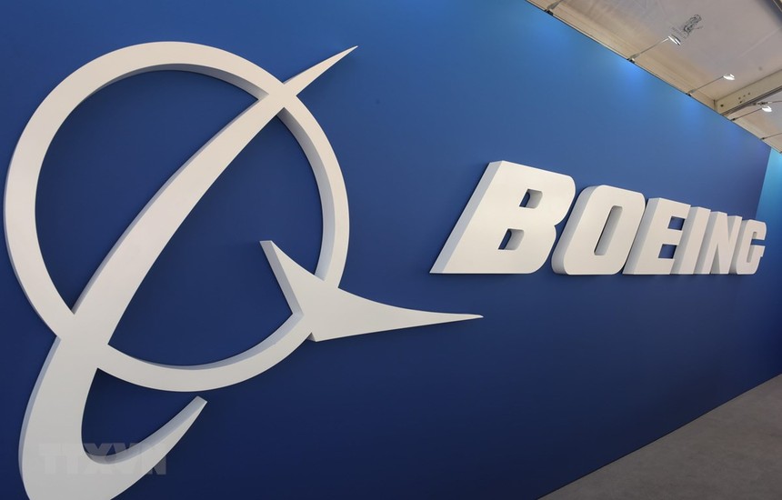 Biểu tượng Boeing tại triển lãm hàng không quốc thế Paris, Pháp, ngày 19/6/2019. (Ảnh: AFP/TTXVN).