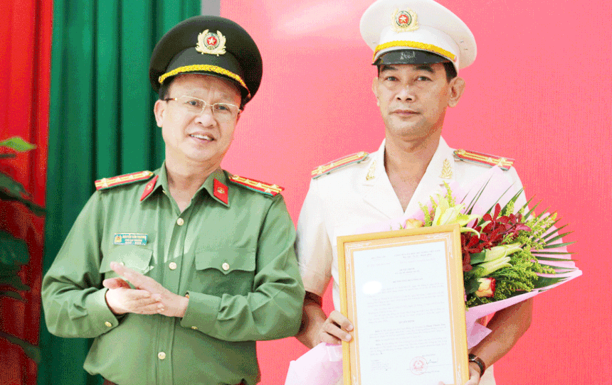 Thượng tá Phạm Thanh Tâm được bổ nhiệm làm Phó Giám đốc Công an tỉnh Long An.