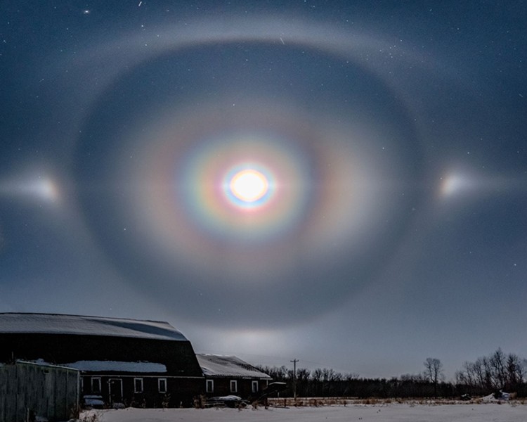 Màn trình diễn ánh sáng ngoạn mục trên bầu trời Manitoba. Ảnh: BBC.