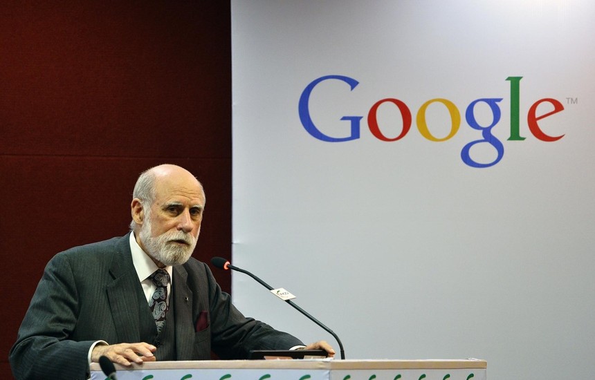 Vint Cerf, "cha đẻ" của mạng Internet. (Ảnh: AFP).
