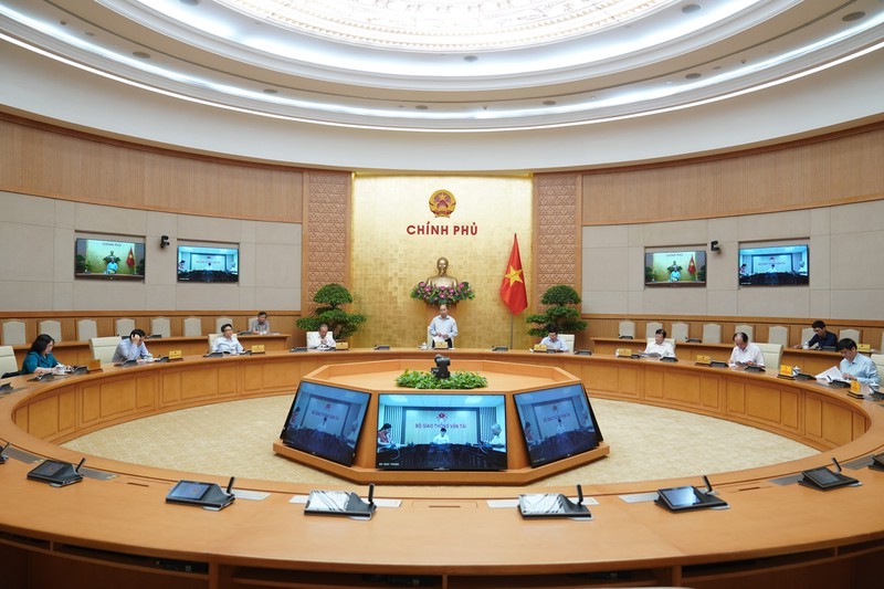 Thủ tướng Nguyễn Xuân Phúc phát biểu kết luận tại cuộc họp Thường trực Chính phủ ngày 15/5.