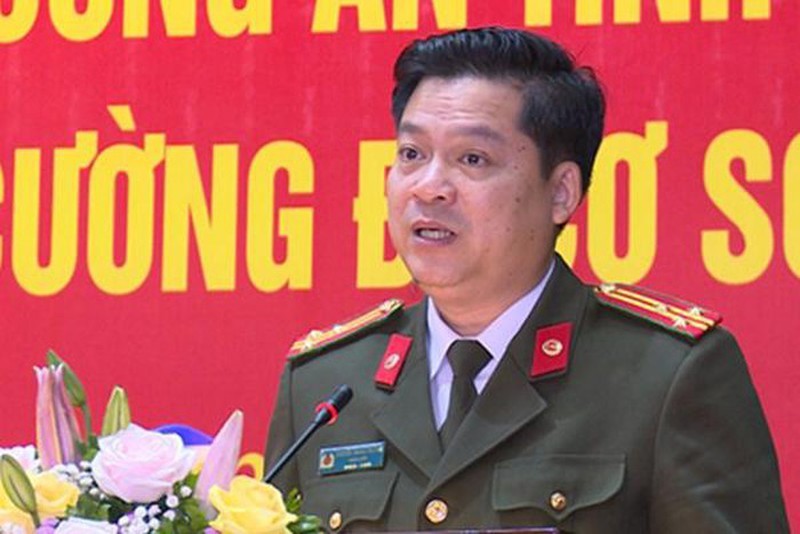 Thượng tá Nguyễn Thanh Trường vừa được thăng hàm. 