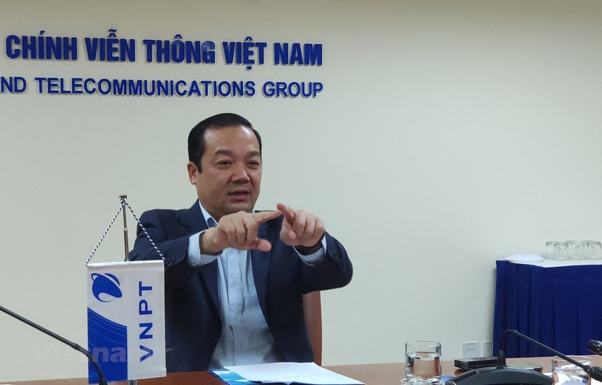 Ông Phạm Đức Long là một trong những nhân tố quan trọng trong việc thúc đẩy, dẫn dắt VNPT tái cơ cấu thành công. (Ảnh: Trung Hiền/Vietnam+).