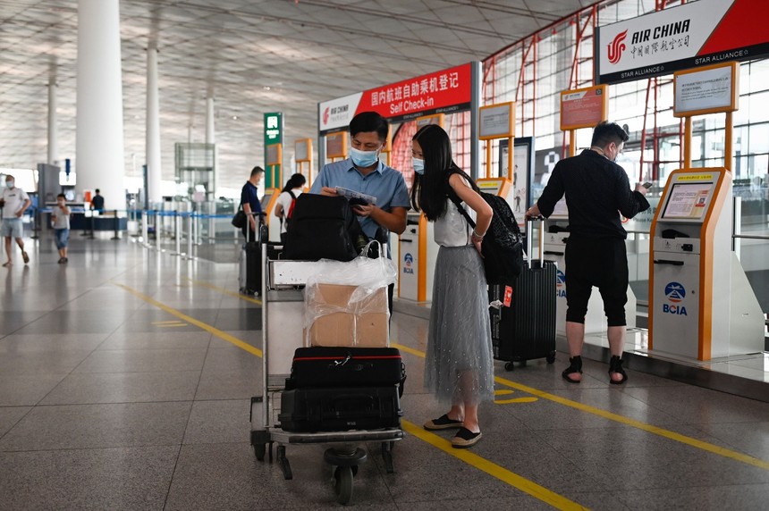 Sân bay quốc tế thủ đô Bắc Kinh. Ảnh: CGTN.