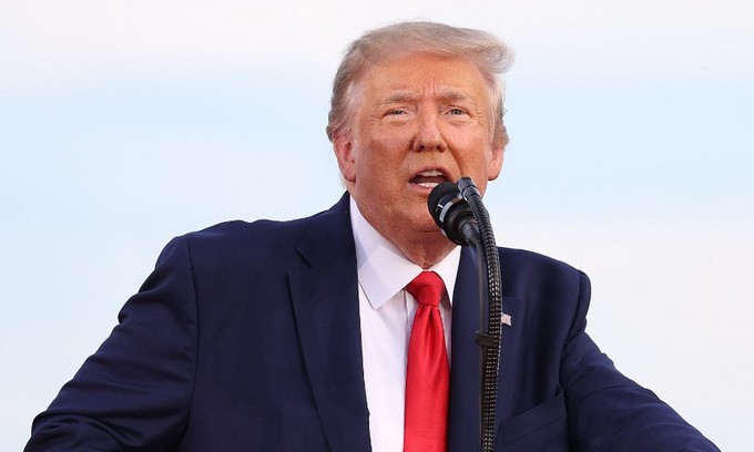 Trump phát biểu tại sự kiện mừng quốc khánh Mỹ ở thủ đô Washington hôm 4/7. Ảnh: AFP.